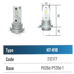 Kit Lampade Led per Auto H7-H18 12V Easy OE Ready PX26d - PY20d-1