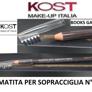 9 Pezzi Kost Make Up Italia N°3 MATITA PER SOPRACCIGLIA Marrone con Pettine Separatore