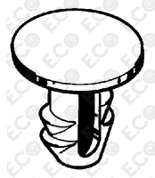 Per Lancia Thema 88>94 Kit 100pz Bottone Clip Molletta Nero per Fissaggio Ripari - immagine 3
