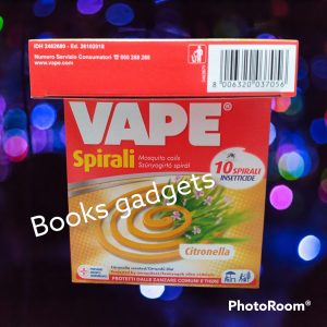 8 Confezioni (80 Spirali Insetticide) Vape Citronella Contro Zanzare Tigre Zampirone