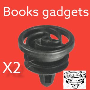Per Seat Cordoba 1999>2002, Ibiza 1999>2002 Kit 2pz Bottone Clip Molletta Graffetta Nero per Fissaggio Porta Pannello