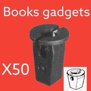 Per Audi R8 2007> Kit 50pz Madrevite in Plastica Nero per Fissaggio Paraurti