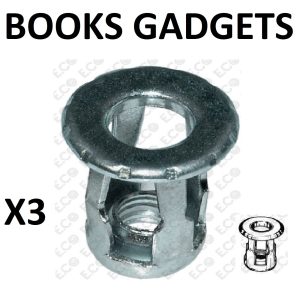 Kit 3pz Dado Inserto Speciale Rivettabile Vari usi per Paraurti N90218401