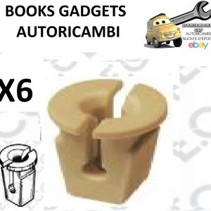 Kit 6pz Madrevite in Plastica Beige Varie Applicazioni Auto OEM 165827592