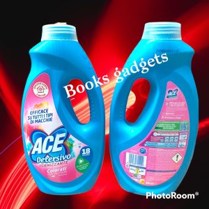8 pezzi Ace Lavatrice Detersivo Igienizzante Colorati 18 Lavaggi 990ml