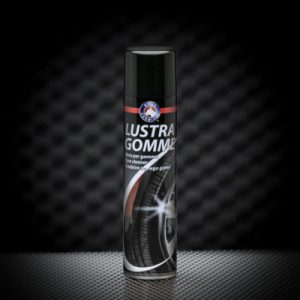 Synt Chemical LUSTRAGOMME SPRAY Nero Rinnovatore gomme Nero spray Trattamento per ravvivare pneumatici, tappetini e parti in gomma. 400ml