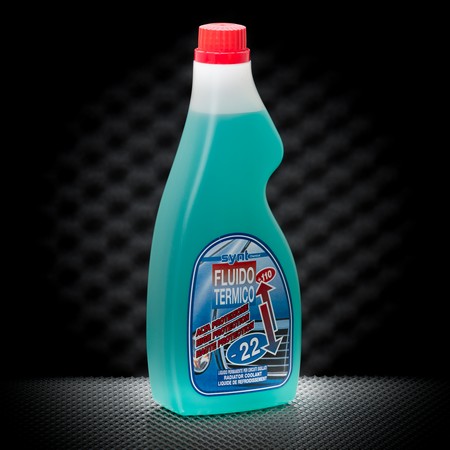 Synt Chemical FLUIDO TERMICO -40° Blu Anticongelante di tipo permanente per circuiti sigillati per Radiatore 1Lt