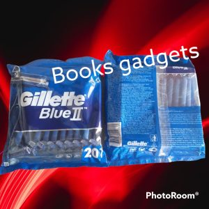 9 Conf. (180 Lamette) Gillette Blue II Lametta Bilama Chromium Coating