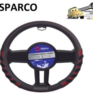 SPARCO Coprivolante Rosso Impugnatura Confortevole 100% PVC Diamentro 37/38cm Universale