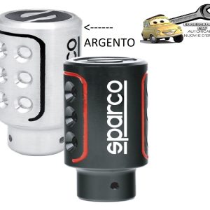 Sparco Pomello Cambio Racing Universale Argento per Tutte le Auto MT Design Elegante