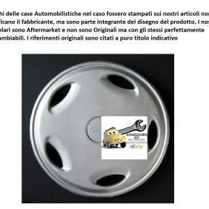 Per Fiat Croma Set 4pz Copricerchio 15 " Coppa Coppe Ruota Copriruota Borchia