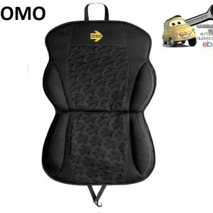 MOMO Cuscino Sedile Auto Imbottito Style Polyestere Nero con Logo Giallo