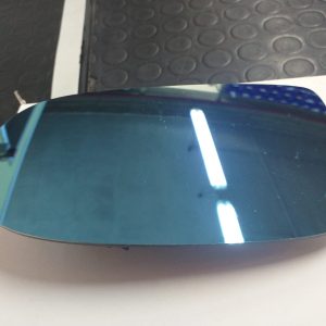 Per Alfa Romeo GTV Vetro + Piastra Sx (Guidatore) Termico Asferico Azzurrato per Specchietto Retrovisore