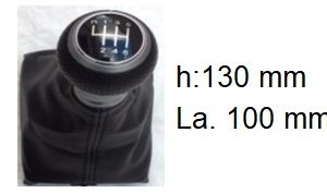 Per Audi A4 2007>2015 , A5 , Q5 Pomello 6 Marce con Cuffia Microforata h130mm Larg.10mm
