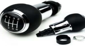 Per Audi A4 dal 2007>2015 . A5 2007>, Q5 2008>  Pomello Leva Cambio 6 Marce Nero/Cromo in Pelle Microforato