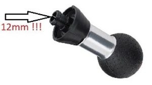 Per Audi A3 (8L) dal 1996>2003 Pomello Cambio 5 Marce in Pelle Microforato Diam.Int.12mm