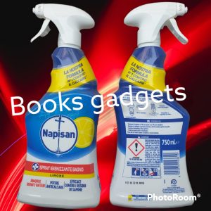 8 Flaconi Napisan Spray Igienizzante Bagno Igiene Profonda Limone e Menta 750ml