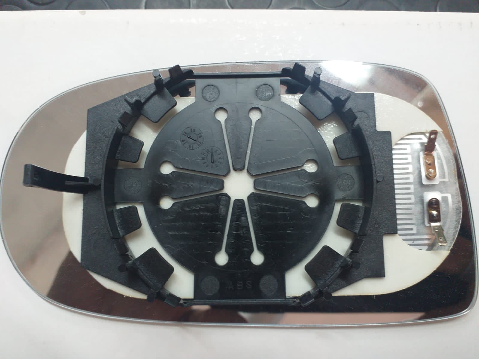 Per Alfa Romeo GTV Vetro + Piastra Sx (Guidatore) Termico Asferico Azzurrato per Specchietto Retrovisore - immagine 3