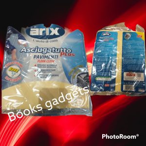 8 pezzi Arix Asciugatutto Plus Pavimenti Carrozzeria Vetri Interni Auto 39,5x57cm