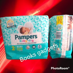 9 Pacchi (216 Pannolini) Pampers Baby Dry Pannolino Taglia 2 Mini (3-6 Kg)