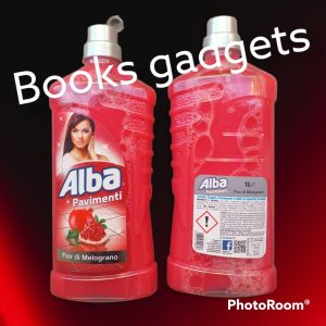 8 Flaconi Alba Pavimenti Fior di Melograno Cucina Bagno Tutte Superfici Lavabili 1Lt