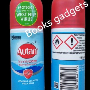 8 Flaconi Autan Family Care Spray a Secco Insetto Repellente Zanzare 100ml