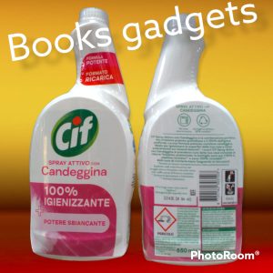 8 Flaconi Cif Ricarica Sgrassatore Universale con Candeggina 100% Igienizzante Potere Sbiancante 650ml