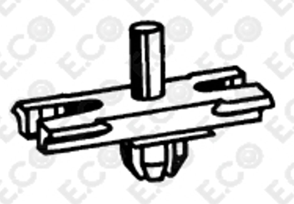 Kit 10pz Molletta Graffetta Clip per Fissaggio Modanatura Fiancata 171853585 - immagine 2