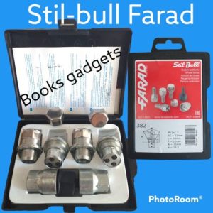 Per Mazda 2 Hybrid dal 2022 Kit Dadi Antifurto Stil-Bull Farad per Cerchi in Lega Originali