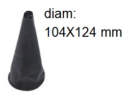 Per Citroen Berlingo dal 2008>2018 Cuffia Leva Cambio Diametro 104x124 mm Nera