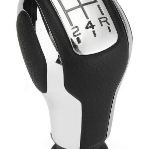 Per Citroen C5 dal 2000-2017 Pomello 5 Marce in Pelle per Leva Cambio Base 27mm h115mm Foro 18mm