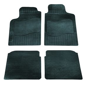 Per Fiat Bravo dal 2007 Set 4 Tappetini Tappeti Neri in Gomma su misura GDS