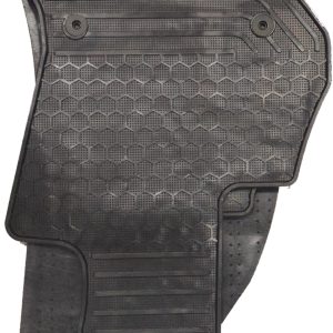 Per Fiat 500L dal 2012-2016 Set 4 Tappetini Tappeti Neri in Gomma su Misura GDS