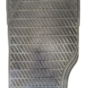 Set 4 Tappeti Tappetini in Gomma Nero Modello Star Universali per Auto