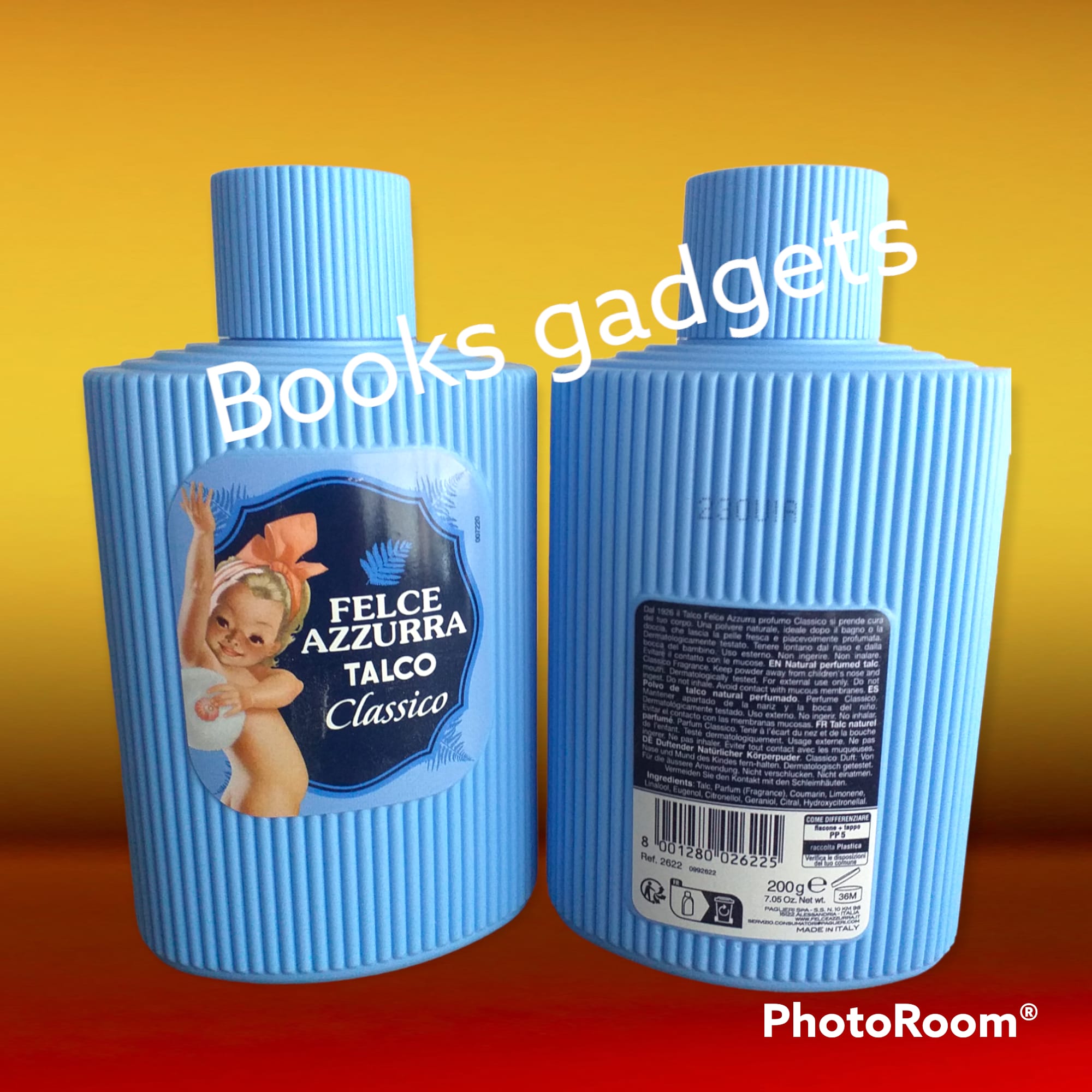 10 pezzi Felce Azzurra Classico Barattolo Talco Profumato 200gr