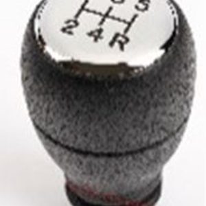 Per Peugeot Partner II Pomello per leva del Cambio a 5 Marce Nero/Chromo h:100mm (R in Basso a Dx)