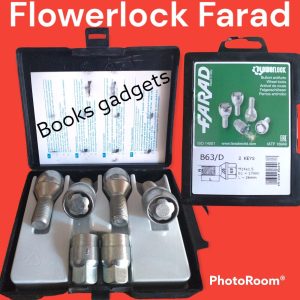 Per Maserati Ghibli dal 2013> Kit Bulloni Antifurto Flower Lock Farad per Cerchi in Lega Originali