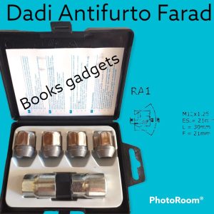 Per Nissan Ariya dal 2022 Kit Dadi Antifurto Farad per Cerchi in Acciaio Originali