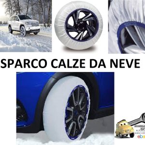 Sparco Coppia Calze da Neve per Auto in Tessuto Resistente Omologate nella Comunita Europea