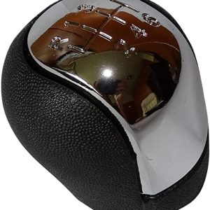 Per Hyundai IX35 dal 2009-2015 Pomello Cromato in Pelle per Leva Cambio a 6 Marce