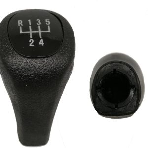 Per Bmw Serie 5 (E34/E39) Pomello in Abs Nero per Leva Cambio a 5 Marce (R in Alto Sx)