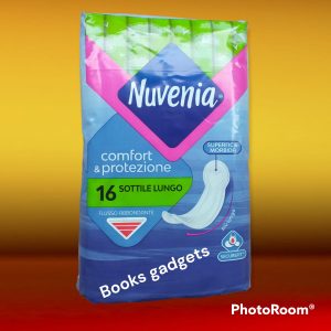 1 Conf. (16 Assorbenti) Nuvenia Sottile Lungo Anatomico per Flusso Abbondante
