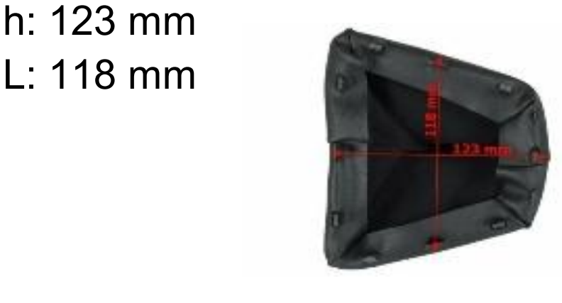 Per Citroen Nemo dal 2008 Cuffia con Ghiera per Leva Cambio Nero h:123mm L:118mm - immagine 2