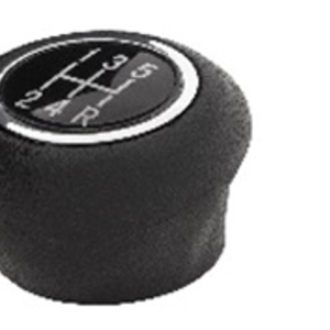 Per Fiat Grande Punto / Evo  Pomello Pomo per Leva Cambio a 5 Marce Nero in Pelle Nuovo