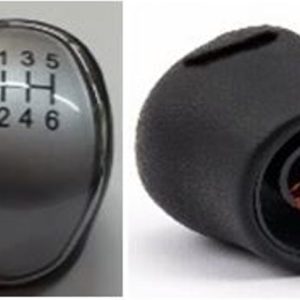 Per Ford Focus/Kuga/C-Max dal 2011> Pomello per Leva Cambio a 6 Marce Silver Filettato 11mm