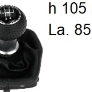 Per Audi A3 dal 2000-2003 Pomello Cambio a 5 Marce con Cuffia h: 105mm Larg: 85mm