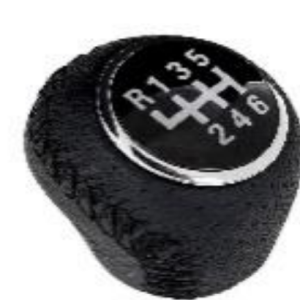 Per Peugeot Boxer dal 1994-2011 Pomello per Leva Cambio in Pelle a 6 Marce Nero (R in alto a Sx Filettato)