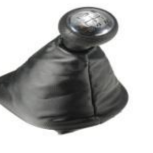 Per Peugeot 207-307-406 Pomello per Leva Cambio 5 Marce con Cuffia Nero h:110mm L:90mm