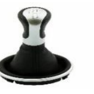 Per Skoda Fabia II dal 2006>2010 Pomello per Leva Cambio a 5 Marce con Cuffia Nera