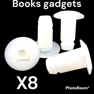 Per Alfa Romeo Giulia dal 2016 Kit 8pz Madrevite in Plastica per Fissaggio Targa Immatricolazione 520330550